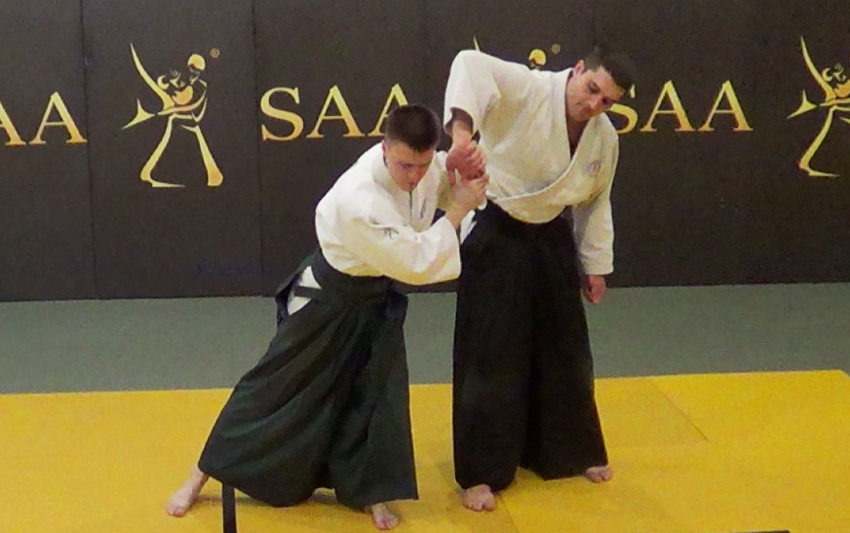 SAA Edward Suomin Aikido Sankyo Twisting Arm Control Rotation